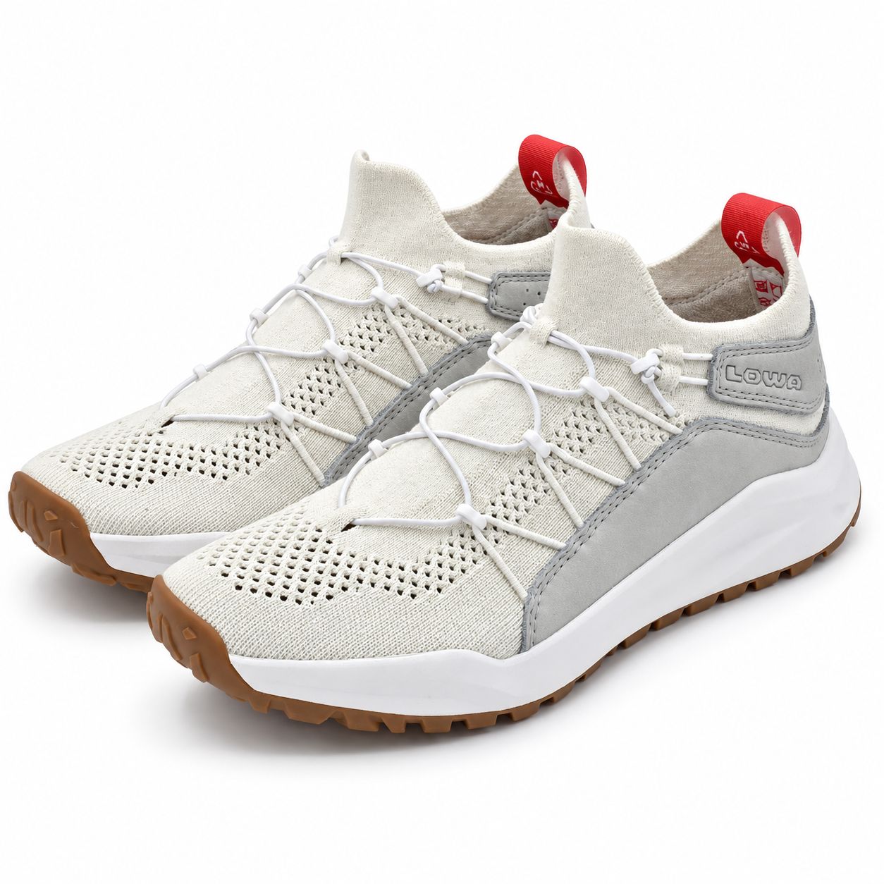 Lowa Kaloya Knit Ws Women's 9.5 White Gray Bungee Lace Outdoor & Travel Sneakers — image 3 of 8